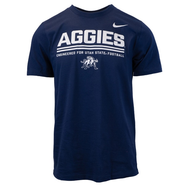 Men's Nike Engineered For Utah State Long-Sleeve T-Shirt navy